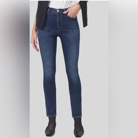 CITIZENS OF HUMANITY Olivia High Rise Slim Indigo Color Denim Women’s 27 - Picture 1 of 11